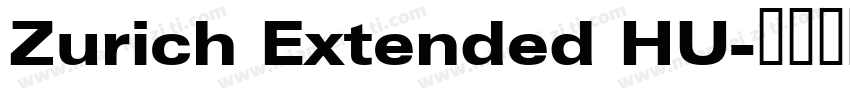 Zurich Extended HU字体转换